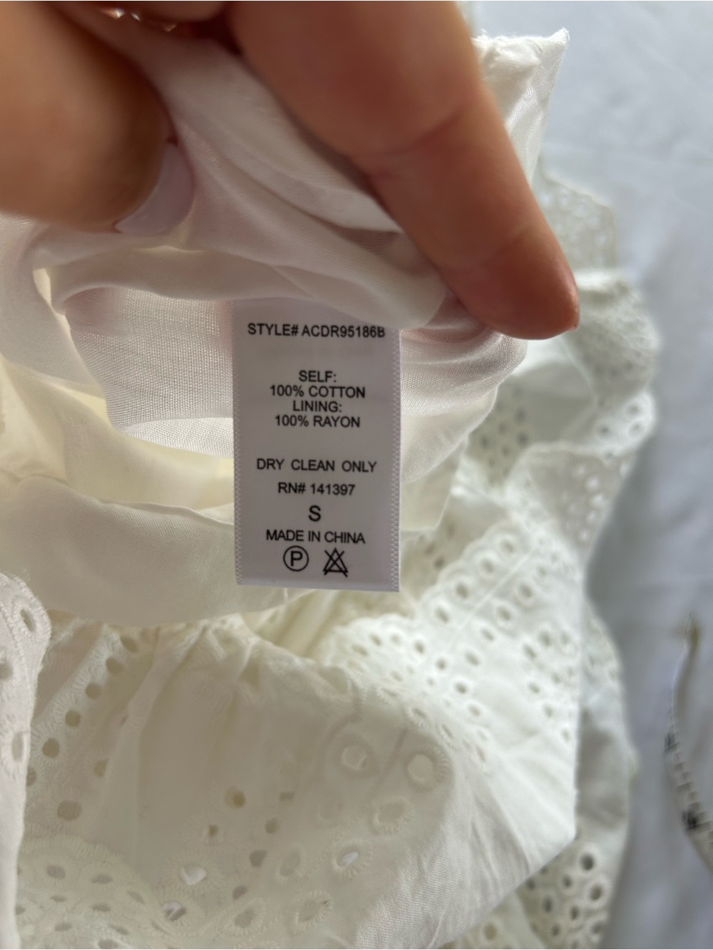 ASTR The Label Elora Ivory Eyelet Cutout Skater Dress - Picture 12 of 12
